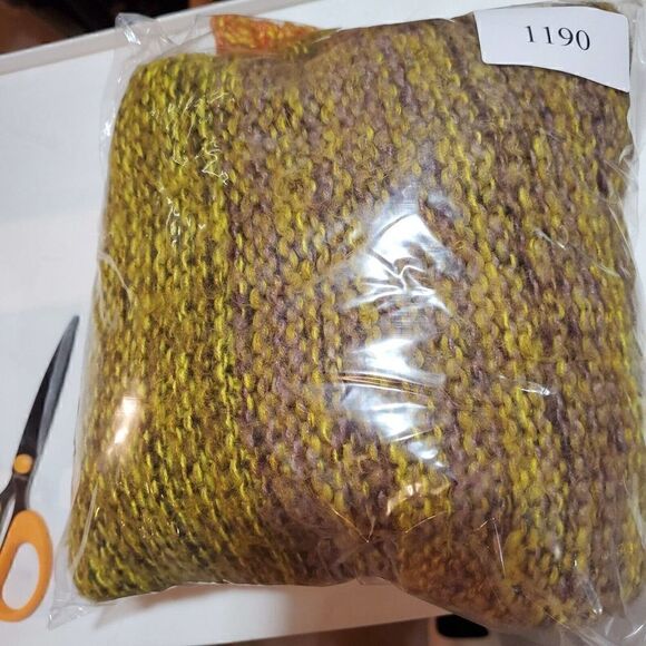 Bar lll Sweater Womens Medium Orange Ombre Wool Crewneck ChunkyPullover - Picture 6 of 6